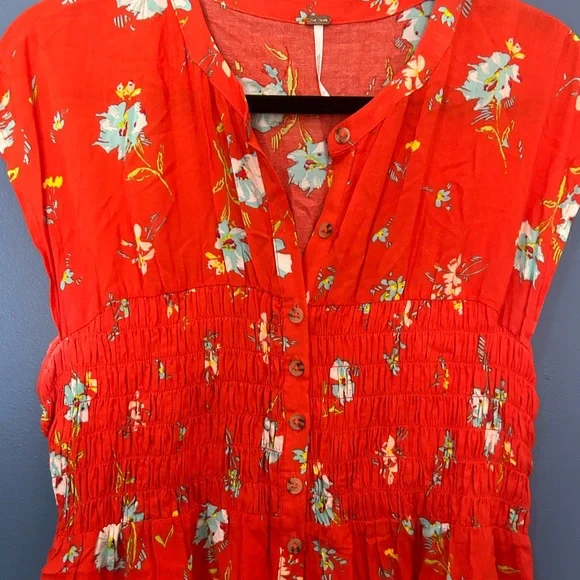 Free People beautiful capped sleeve dress - Picture 2 of 4